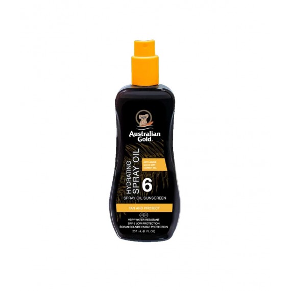 Australian Gold SPF6 Spray Oil Sunscreen 237ml - spray olio